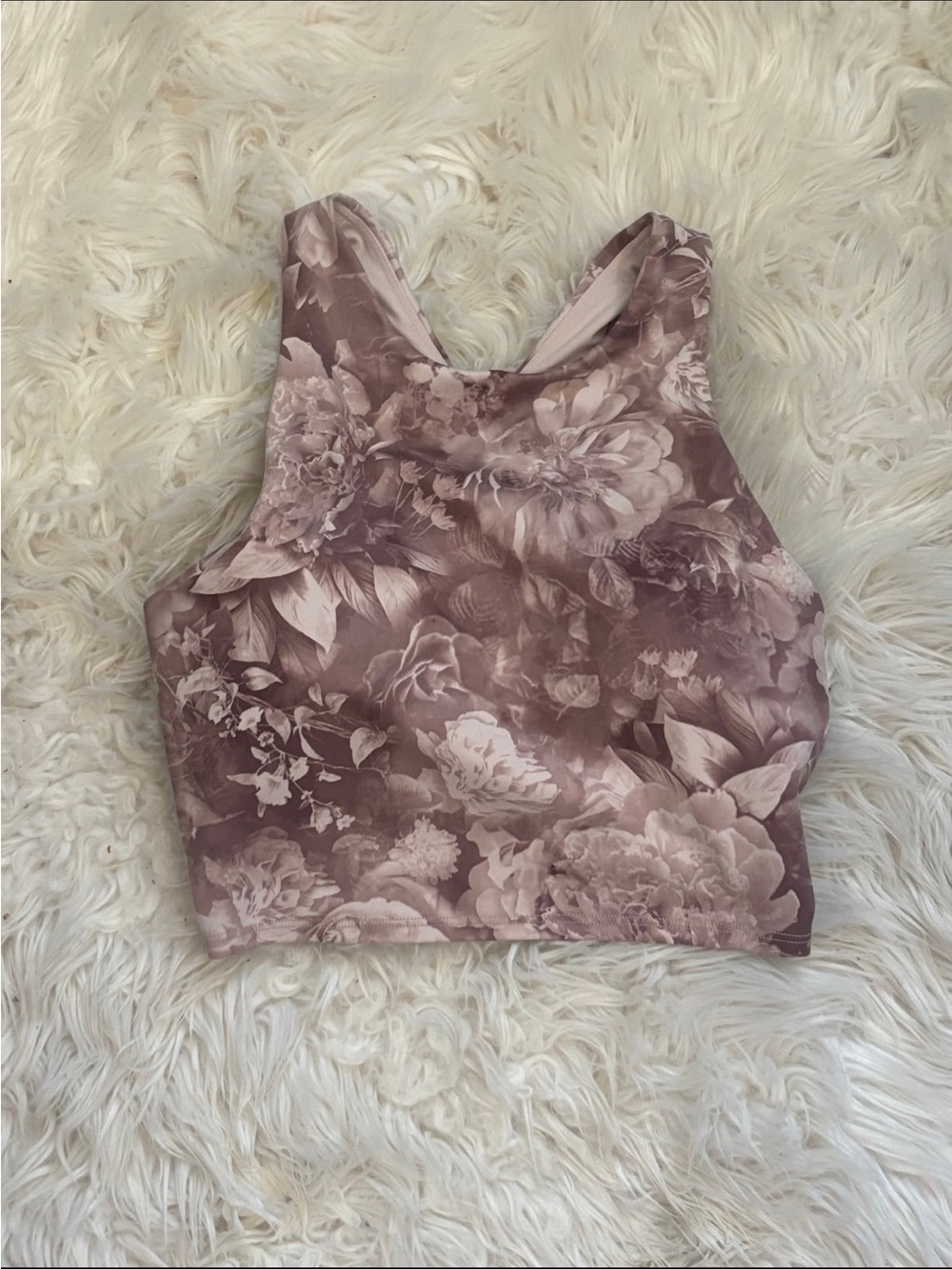 Athleta Antoinette Velvety Pink Scoop Neck Tank Small Athletic Sporty